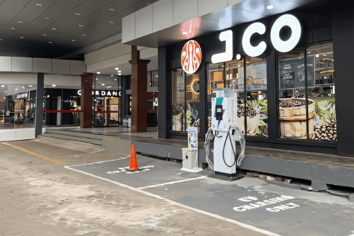 Charger cepat RheCharge di WTC Jambi